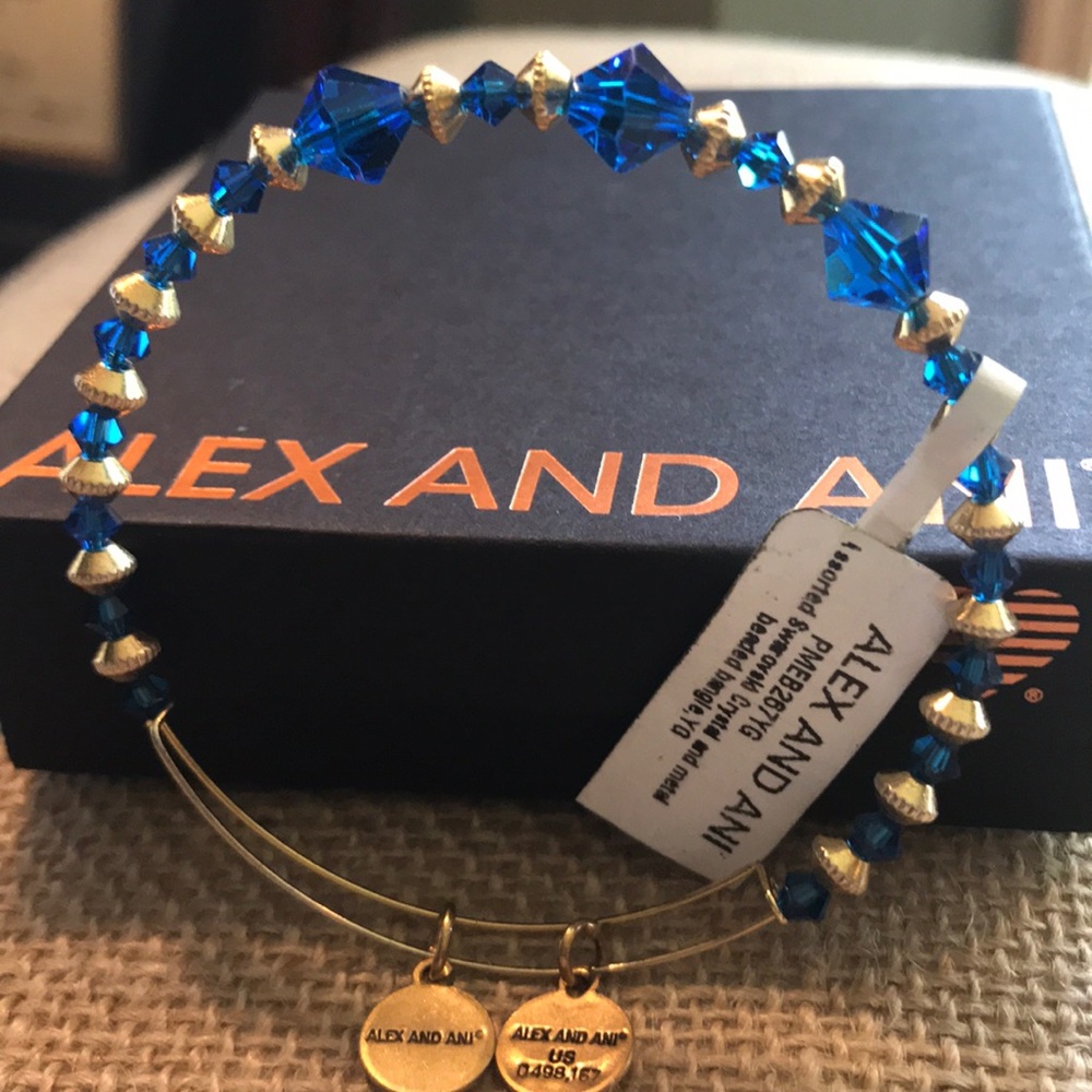 NWT Alex and Ani Assorted Swarovski & Metal Bangle